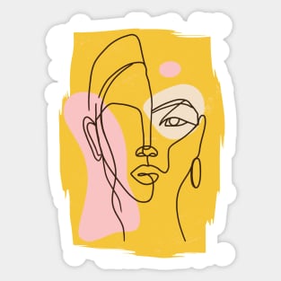 Abstract Face Sticker